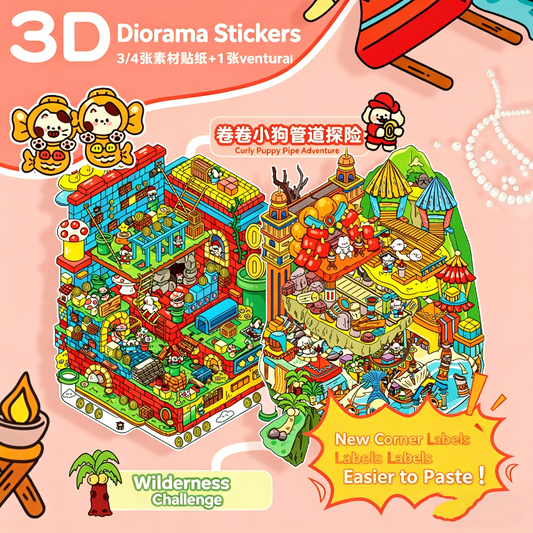Senyou DIY 3D Scenes Stickers Large version 9.0 game series #296
