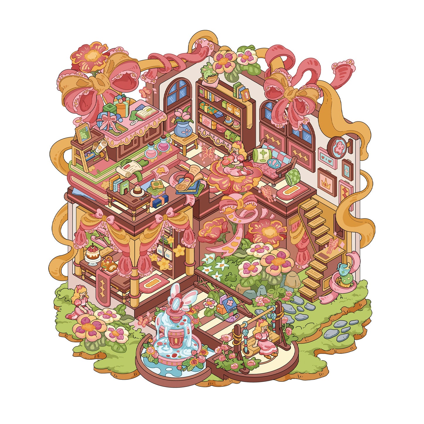 Senyou DIY 3D Scenes Stickers Large version 18.0 fairy tale series landscaping sticker #286