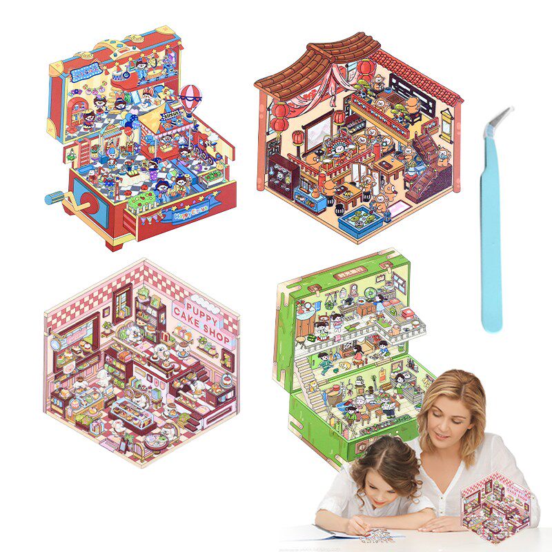 Senyou DIY 3D Scenes Stickers 4.0 My Cabin Sticker Miniature Scene #278