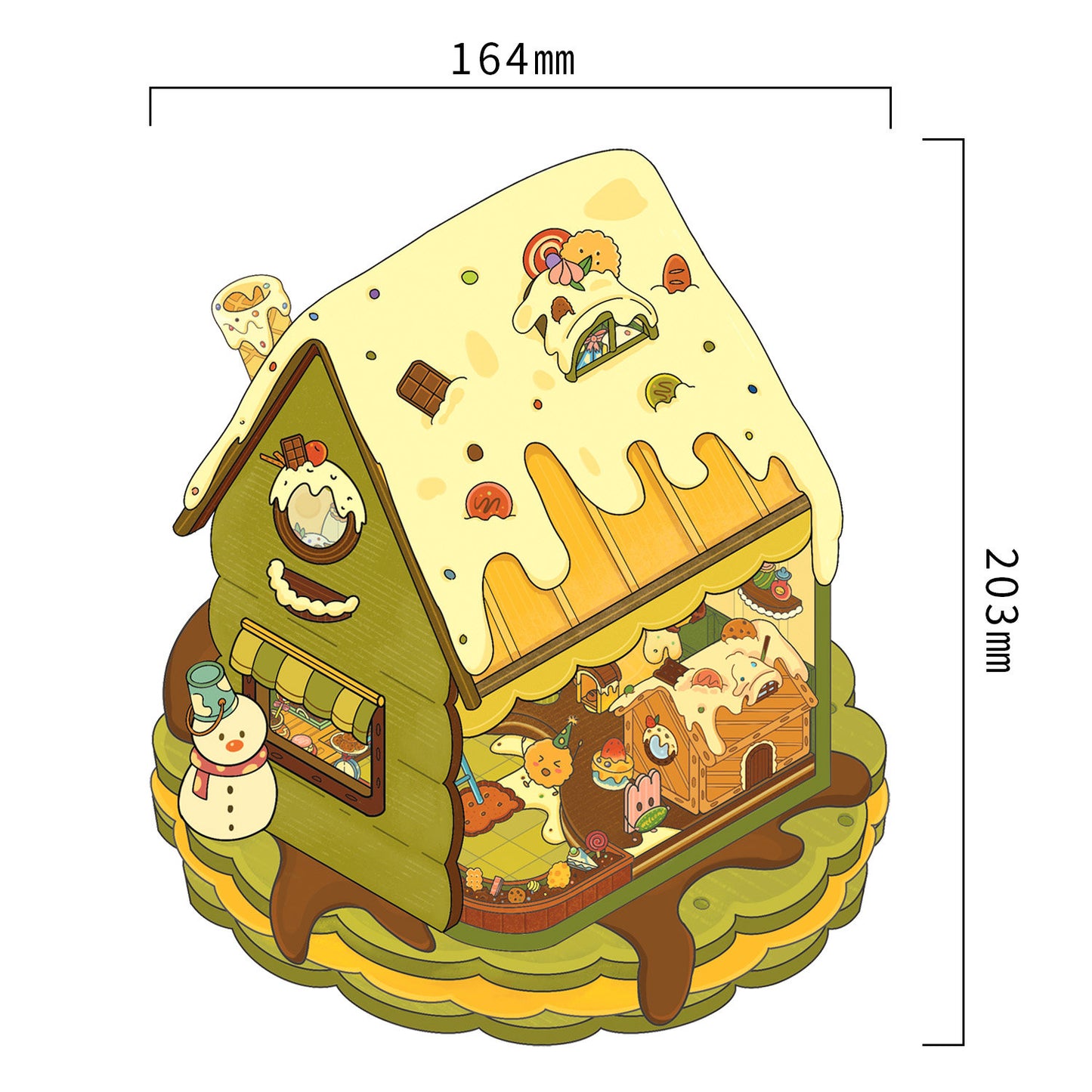 Senyou DIY 3D Scenes Stickers Large version 23.0 clamshell series #274