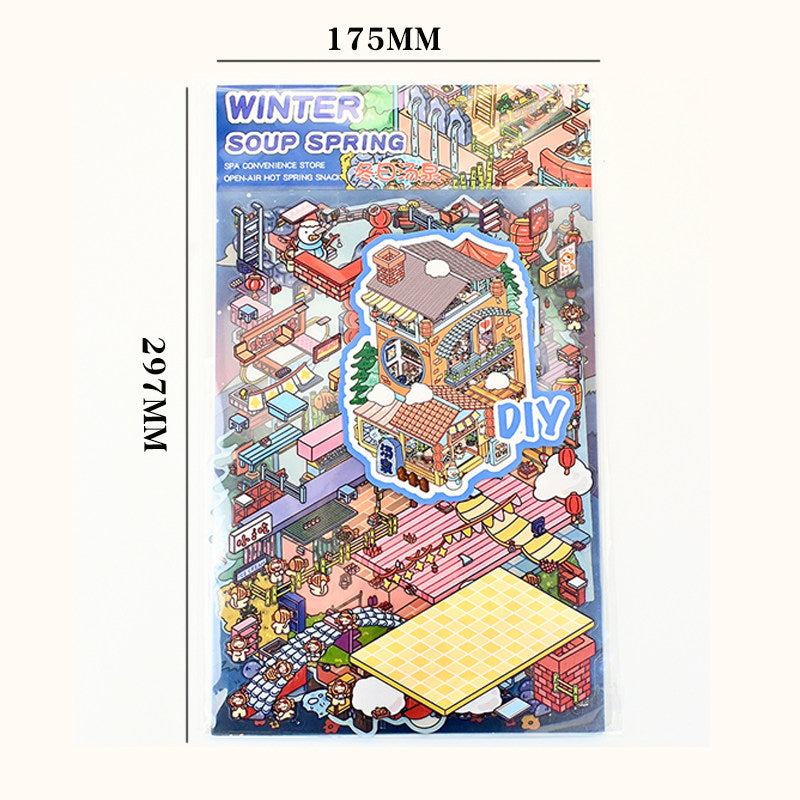 Senyou DIY 3D Scenes Stickers Large Version 4.0 cute DIY miniature scene #294