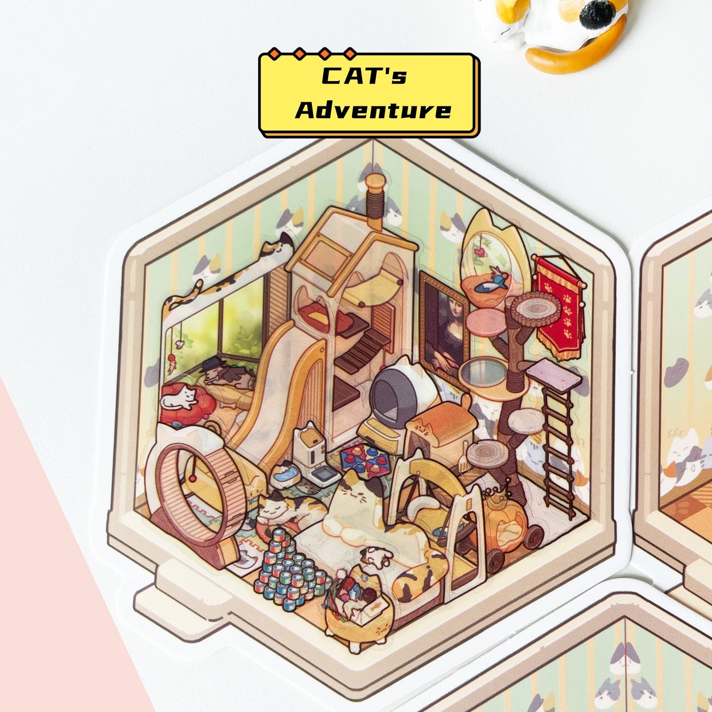 My Leisure Time 4.0 Scene Sticker Collection - Mini & Portable 3D Mini House, DIY Supplies # 22