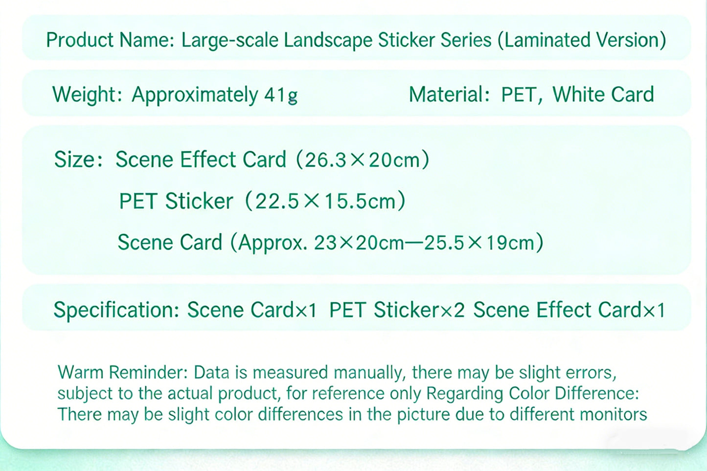 Luxury Large Scene Stickers | 3D 2-Layer Stackable House DIY # 70