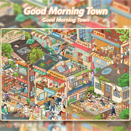 Junbei DIY 3D Scene Stickers 16.0 Town Street View Series Miniature Scene Stickers #333