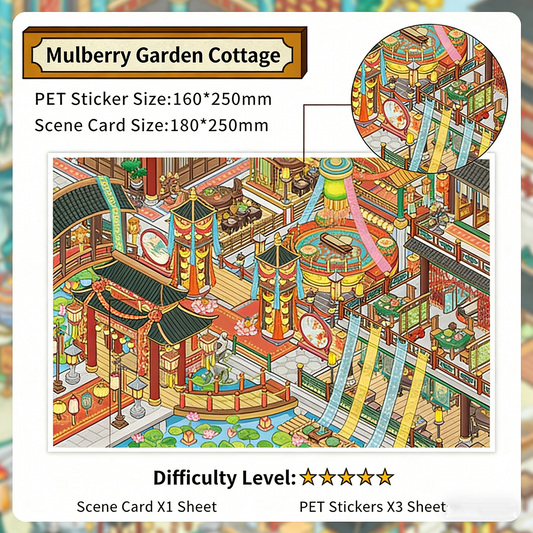 Infeelme's 34th play of DIY 3D Scene Stickers in open today,34.0 Miniature Scene Stickers, Large Size#113