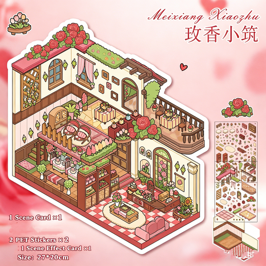 YiLan DIY 3D Scene Stickers 52.0 Large Miniature Scene #247