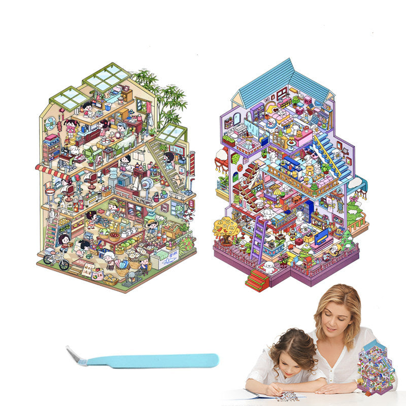Senyou DIY 3D Scenes Stickers Extra Large Version 2.0 3D House Stickers #304