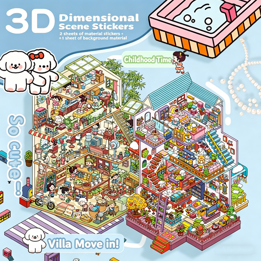 Senyou DIY 3D Scenes Stickers Extra Large Version 2.0 3D House Stickers #304