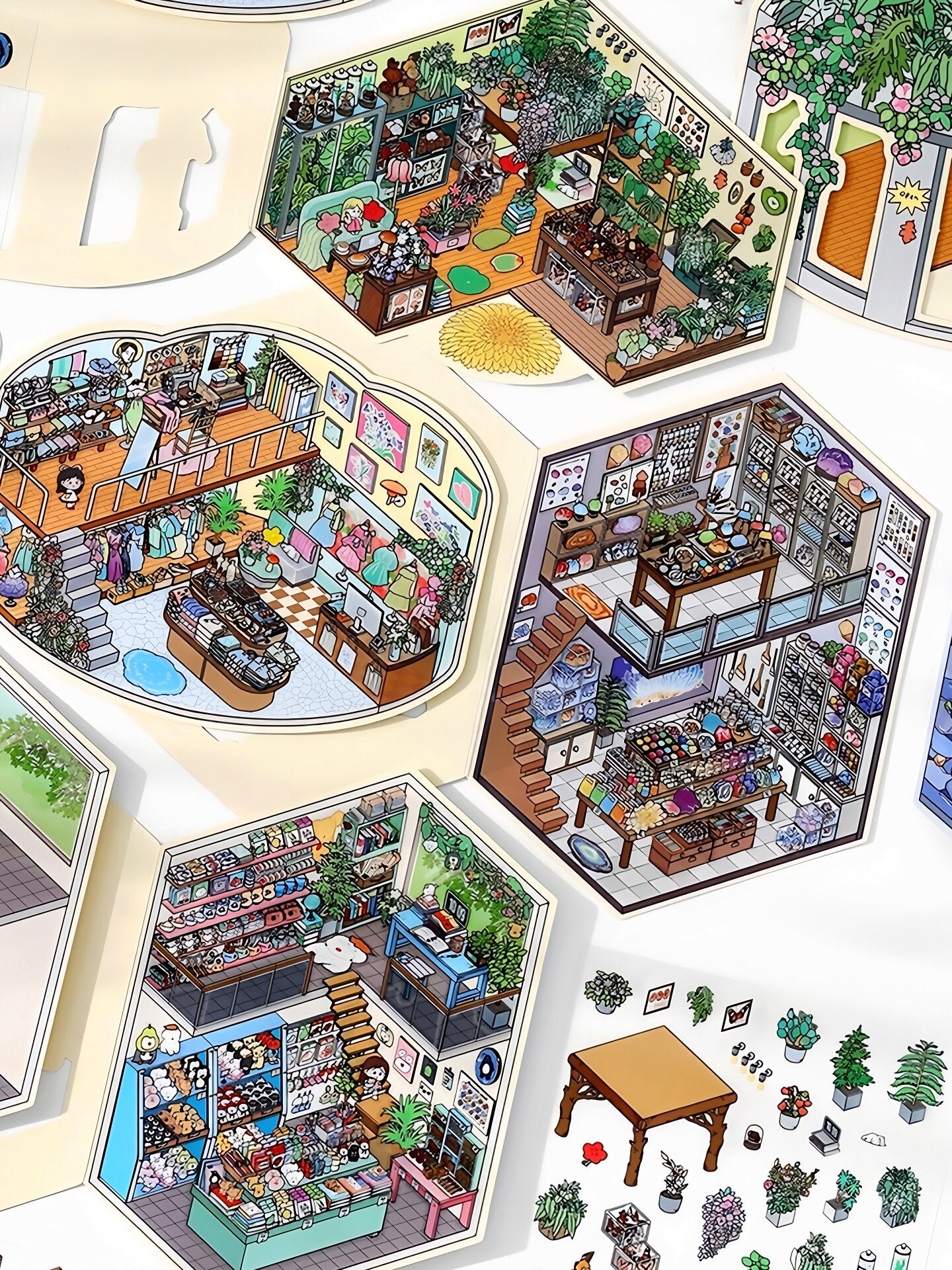 Infeelme's 18th play of DIY 3D Scene Stickers in open today,  landscaping sticker is cute DIY miniature scene sticker#136