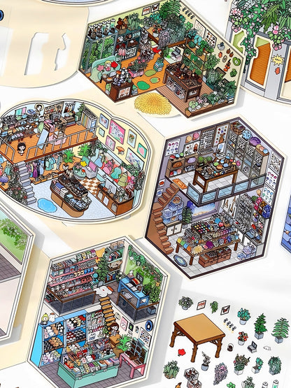 Infeelme's 18th play of DIY 3D Scene Stickers in open today,  landscaping sticker is cute DIY miniature scene sticker#136