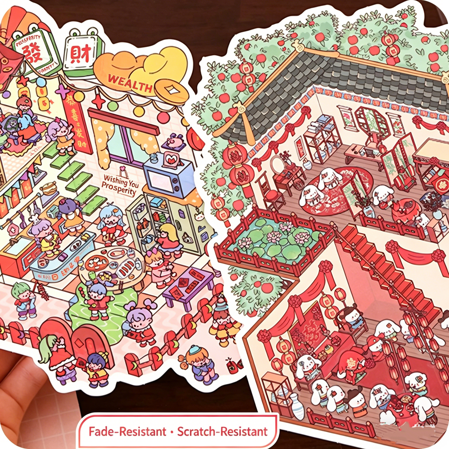 YiLan DIY 3D Scene Stickers 34.0 Extra large three-dimensional landscaping sticker miniature farm #222