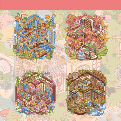 Senyou DIY 3D Scenes Stickers Large version 18.0 fairy tale series landscaping sticker #286