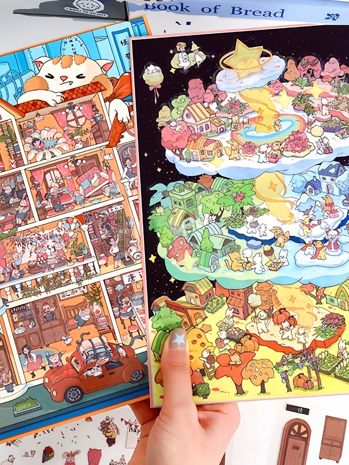 YiLan DIY 3D Scene Stickers37.0 Extra Large Miniature Scene #243
