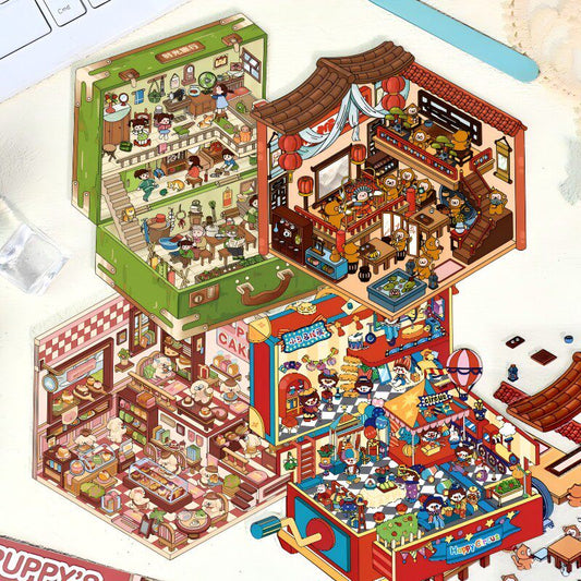 Senyou DIY 3D Scenes Stickers 4.0 My Cabin Sticker Miniature Scene #278