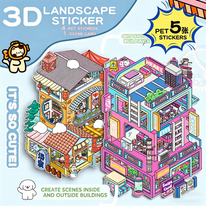 Senyou DIY 3D Scenes Stickers Large Version 4.0 cute DIY miniature scene #294