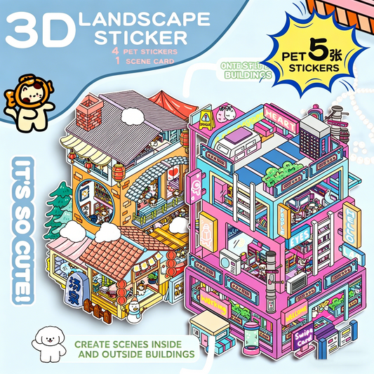Senyou DIY 3D Scenes Stickers Large Version 4.0 cute DIY miniature scene #294