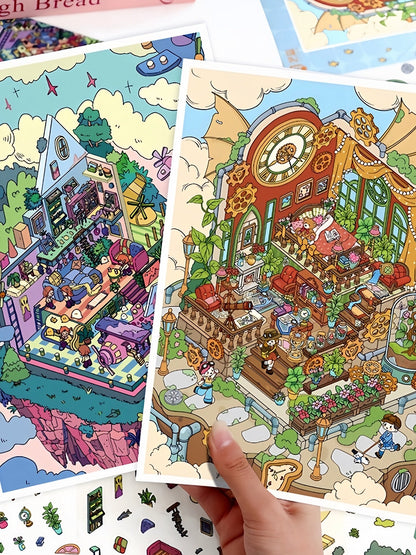 YiLan DIY 3D Scene Stickers 69.0 Large #230