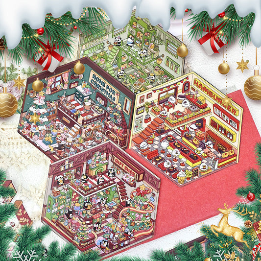 Senyou DIY 3D Scenes Stickers 3.0 Christmas series miniature scenes #297