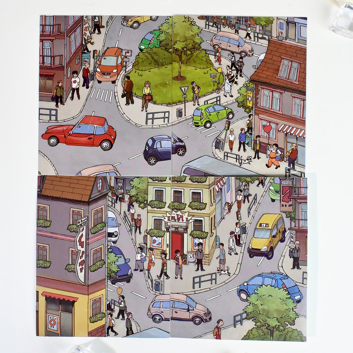 Senyou DIY 3D Scene Stickers 14.0 Town Street View Series Miniature Scene #265