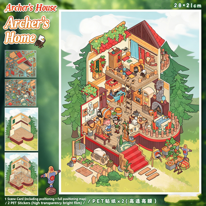 YiLan DIY 3D Scene Stickers 121.0 High Difficulty Miniature Scene Stickers #311