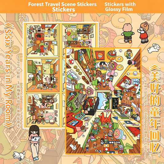 Senyou DIY 3D Scenes Stickers Large Version 28.0 Warm Healing Series #288