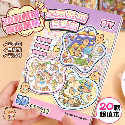 YiLan DIY 3D Scene Stickers 2.0 Miniature Scene Collection Book #329