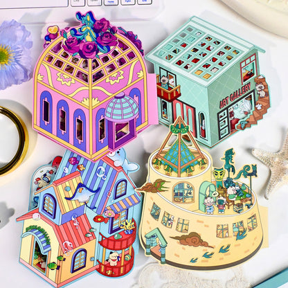 Senyou DIY 3D Scene Stickers 12.0 Art Museum Series Miniature Scene #264