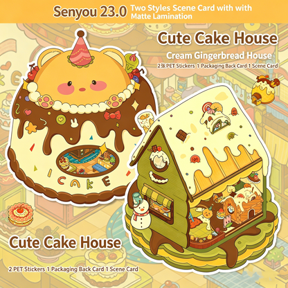 Senyou DIY 3D Scenes Stickers Large version 23.0 clamshell series #274
