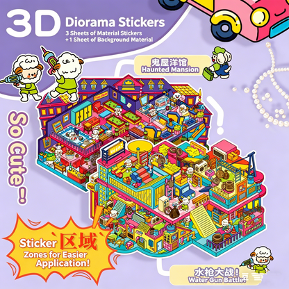 Senyou DIY 3D Scenes Stickers Large Version 10.0 Game Series Landscaping Stickers #287