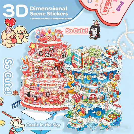 Senyou DIY 3D Scenes Stickers Extra Large version 3.0 Miniature Scene Sticker #299