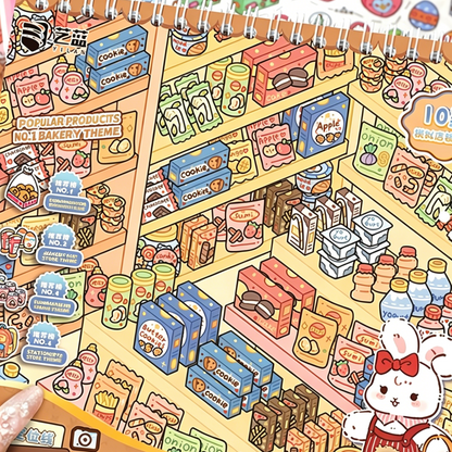YiLan DIY 3D Scene Stickers The new collection of Stack goods scene #245