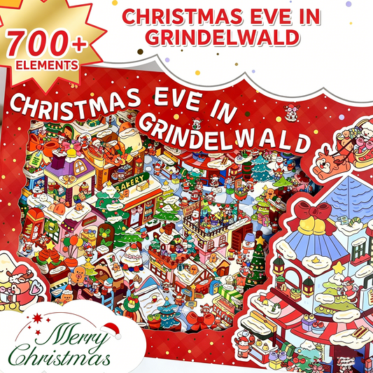 Senyou DIY 3D Scenes Stickers Extra Large Version 2.0 Christmas Series 700+ Element Scene Stickers #305
