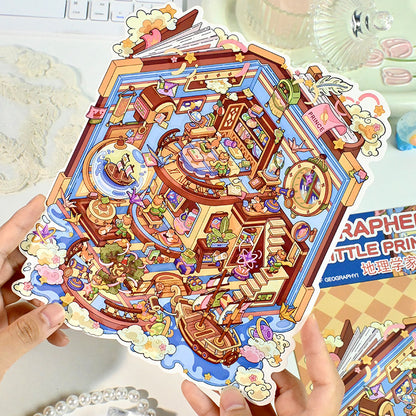 Senyou DIY 3D Scenes Stickers Large Version 12.0 The Little Prince Series Scene Stickers #301