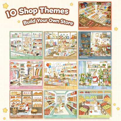 Bunny Dreamscape Sticker Book – DIY Scene-Making Stickers #337