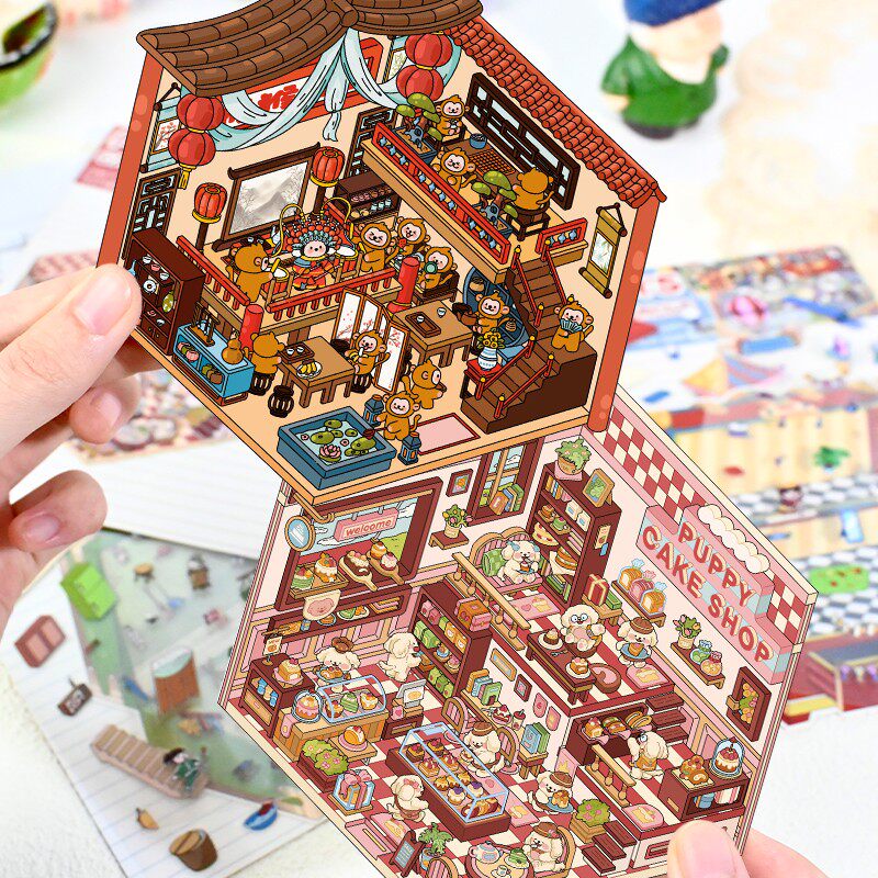 Senyou DIY 3D Scenes Stickers 4.0 My Cabin Sticker Miniature Scene #278