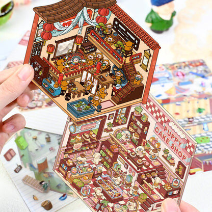 Senyou DIY 3D Scenes Stickers 4.0 My Cabin Sticker Miniature Scene #278