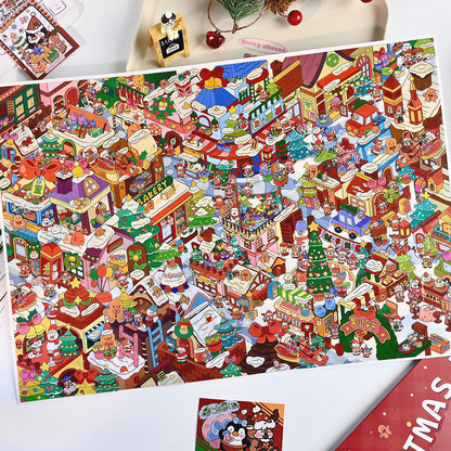 Senyou DIY 3D Scenes Stickers Extra Large Version 2.0 Christmas Series 700+ Element Scene Stickers #305
