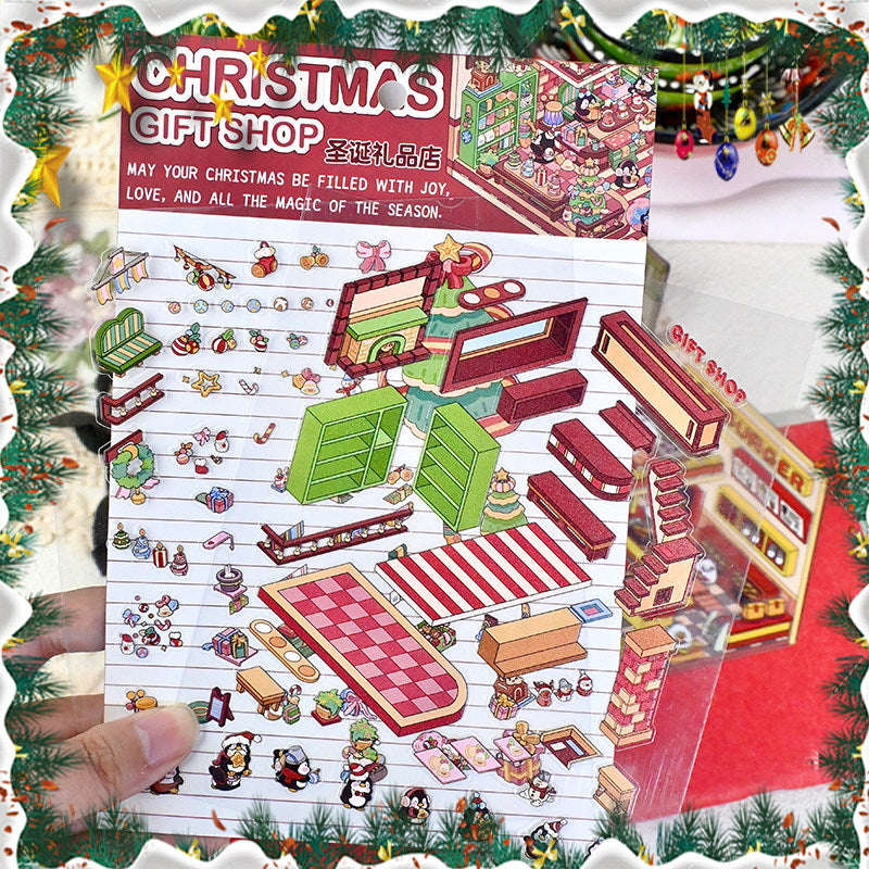 Senyou DIY 3D Scenes Stickers 3.0 Christmas series miniature scenes #297