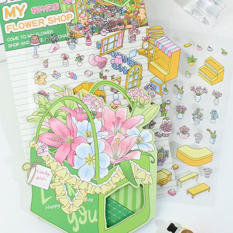 Senyou DIY 3D Scenes Stickers 7.0 Folding Greeting Card Miniature Scene #271