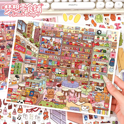 YiLan DIY 3D Scene Stickers 137.0 Stacking Scene Series landscaping sticker miniature scene #255