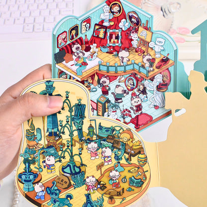 Senyou DIY 3D Scene Stickers 12.0 Art Museum Series Miniature Scene #264