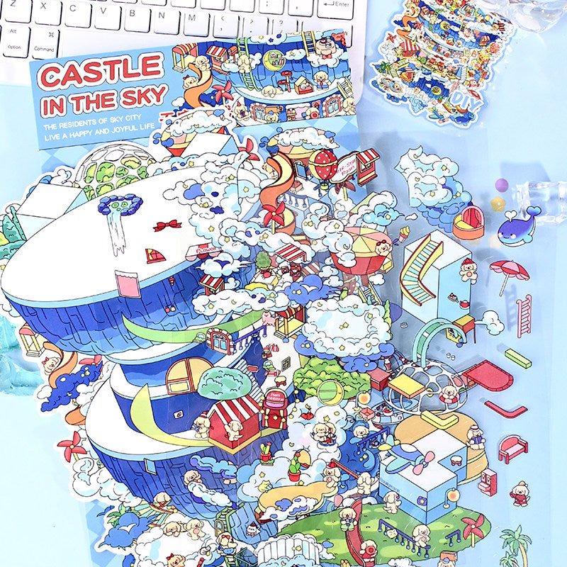 Senyou DIY 3D Scenes Stickers Extra Large version 3.0 Miniature Scene Sticker #299