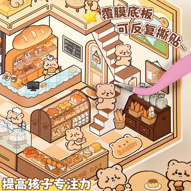 Capybara DIY 3D Scene Stickers cute pet series #259