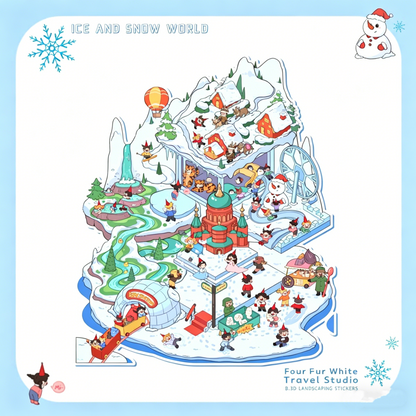 White eggplant [Ice and Snow World] original landscaping sticker #193
