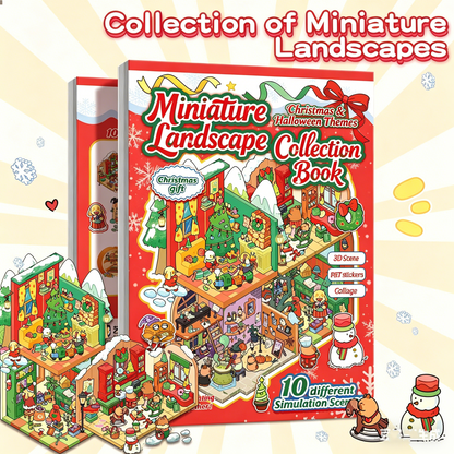 YiLan DIY 3D Scene Stickers Christmas Series Miniature Scene Sticker Collection Book #315