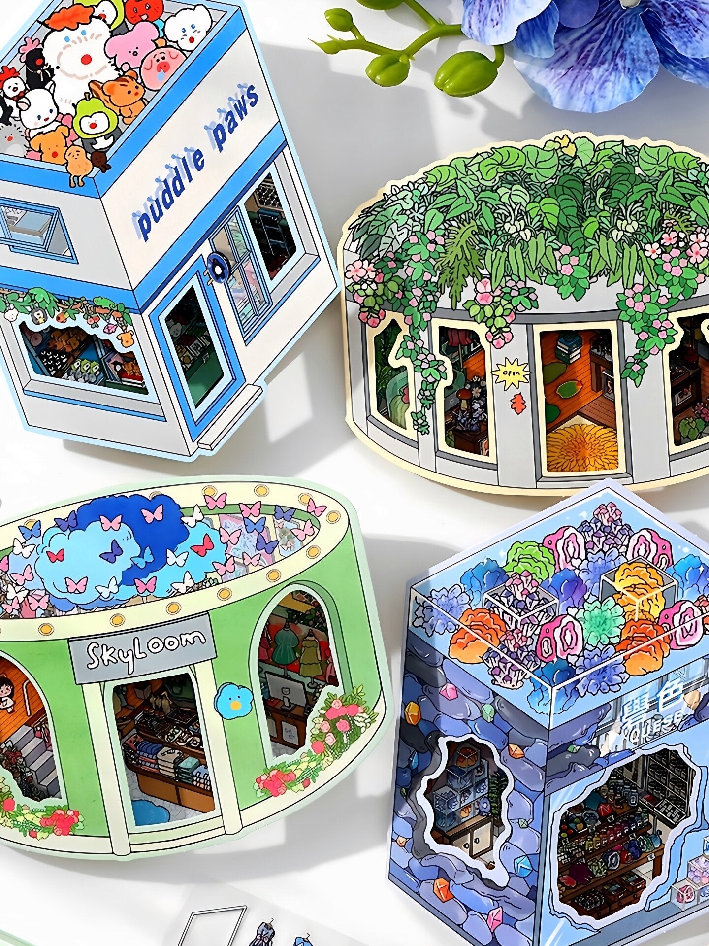 Infeelme's 18th play of DIY 3D Scene Stickers in open today,  landscaping sticker is cute DIY miniature scene sticker#136