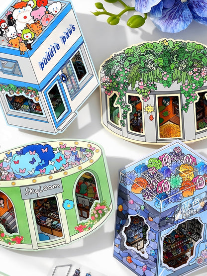 Infeelme's 18th play of DIY 3D Scene Stickers in open today,  landscaping sticker is cute DIY miniature scene sticker#136