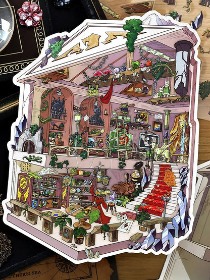 Infeelme's 14th play of DIY 3D Scene Stickers in open today, My Cabin Landscaping Sticker Large Miniature Scene Sticker 14.0 High Difficulty#150