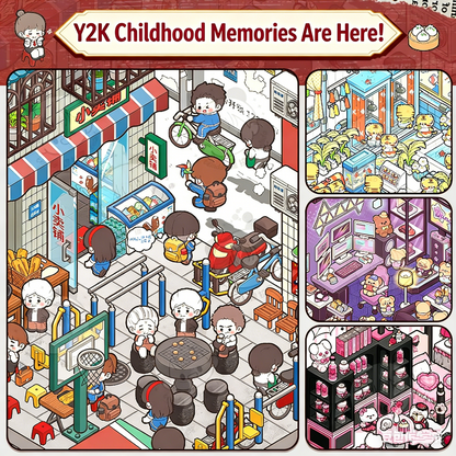 TELADO floating life idle memory DIY 3D Scene Stickers landscaping sticker hand account sticker three-dimensional miniature hut girl children educational toys quiet book DIY hand account sticker decoration creative sticker#87