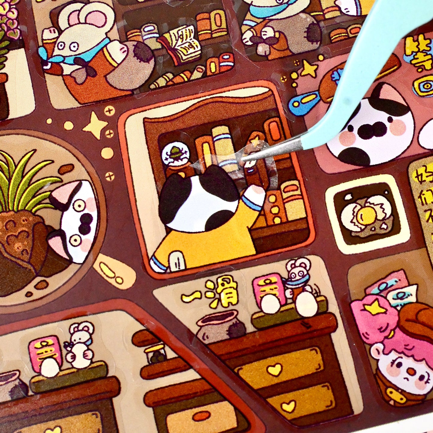 Senyou DIY 3D Scenes Stickers Large version 13.0 Detective series miniature scene #283